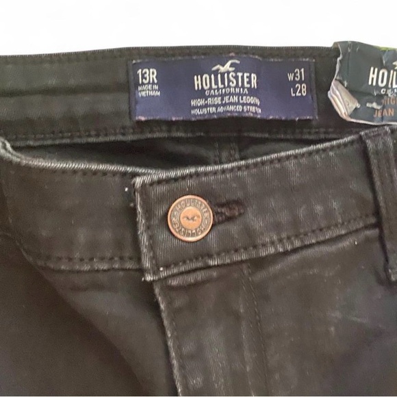 Hollister Black High-Rise Jean leggings stretch 31/28 NWT - Picture 4 of 5